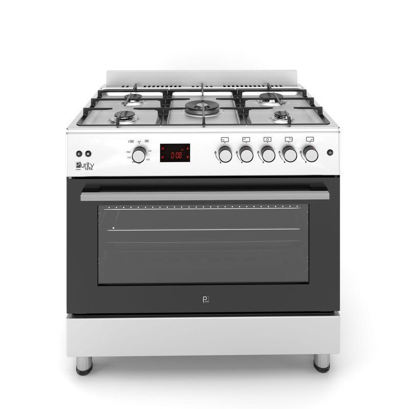 بوتاجاز بيورتي غاز 5 شعلة 90 سم استانلس (FRGG9050 BL)