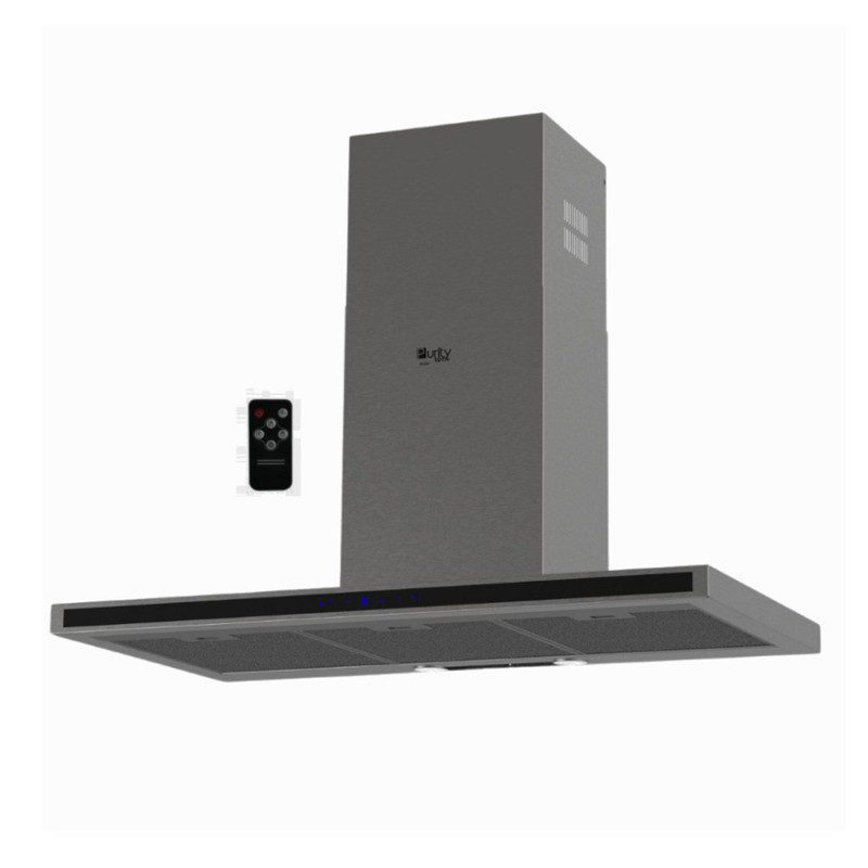 شفاط بلت إن بيورتي، 5 سرعات، 90 سم، إضاءة ليد، ستانلس غامق – TSD DARK INOX PRO PLUS 90 CM