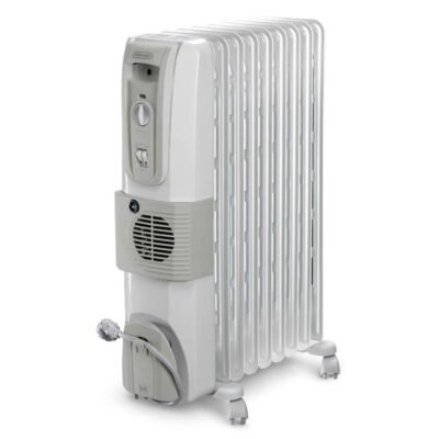 De’Longhi KH771230V Oil Heater 3000W, 12 Fins, White