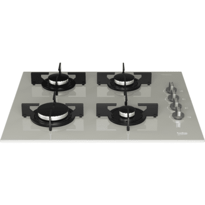 Beko 60 cm Built-In Gas Hob, 4 Burners, Grey