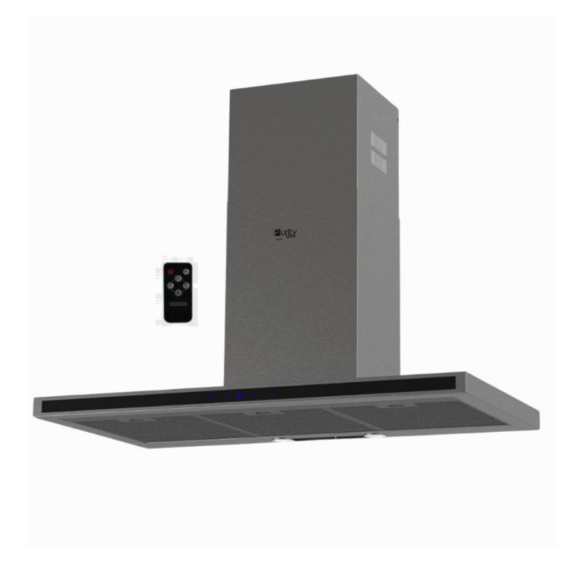 شفاط بلت إن بيورتي، 5 سرعات، 90 سم، إضاءة ليد، ستانلس غامق – TSD DARK INOX PRO PLUS 90 CM