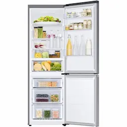 ثلاجة نوفروست سامسونج 340 لتر فضي 1