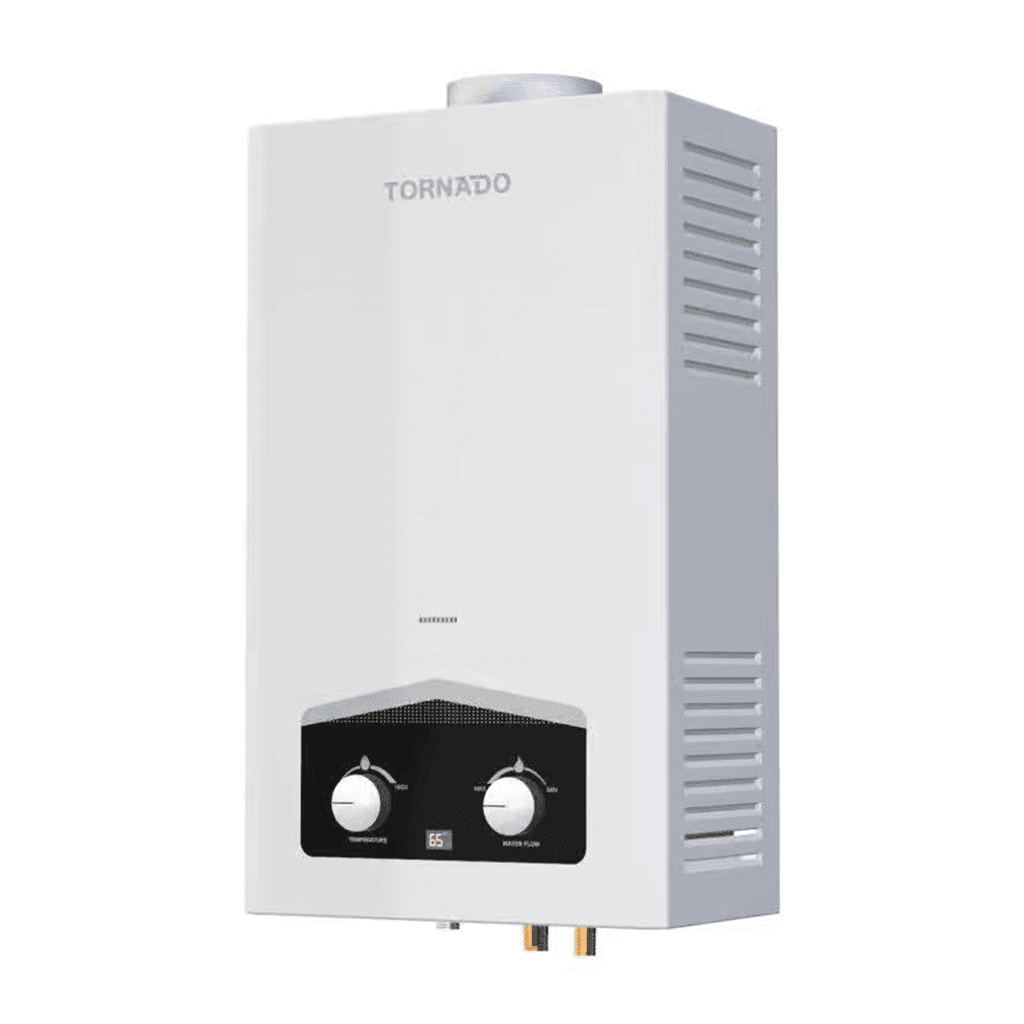 سخان مياه تورنيدو غاز 6 لتر أبيض - كفاءة وأمان مع ... main