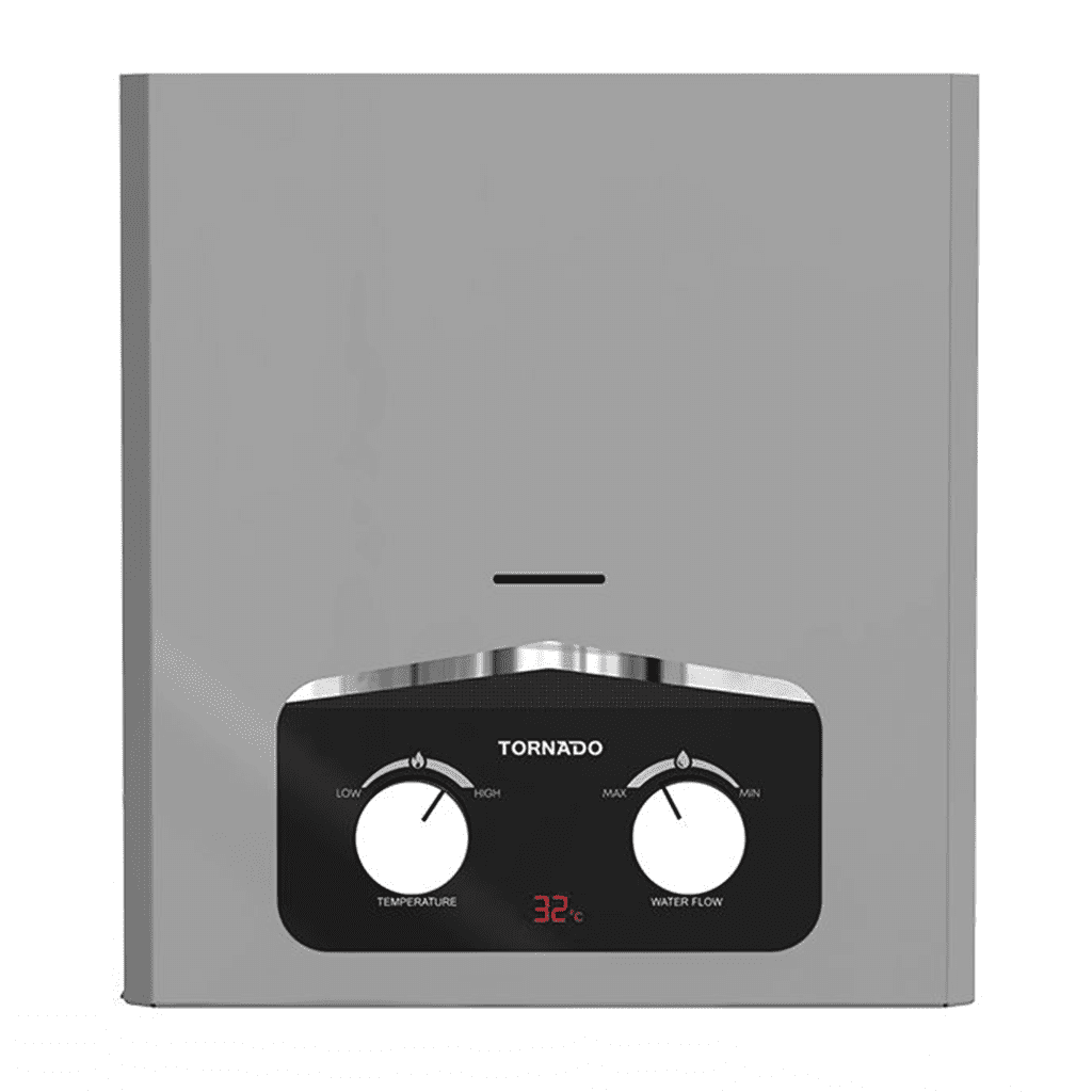 سخان مياه تورنيدو غاز 6 لتر بدون مدخنة سيلفر مع ضم... main