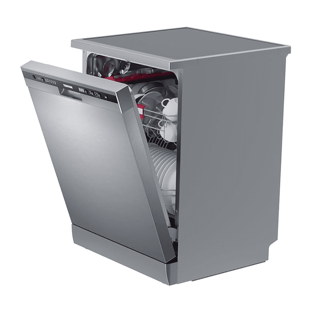 غسالة أطباق توشيبا ميديا، 13 فرد، فضي – DW-13F8AF(SS)_3 غسالة أطباق توشيبا ميديا، 13 فرد، فضي – DW-13F8AF(SS)_3