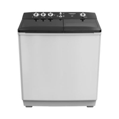 Tornado 10kg Semi-Automatic Washing Machine with Pump, White & Black – Powerful Performance