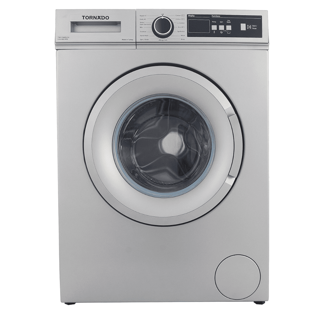 غسالة ملابس تورنيدو فول أوتوماتيك 6 كجم سيلفر بجود... main