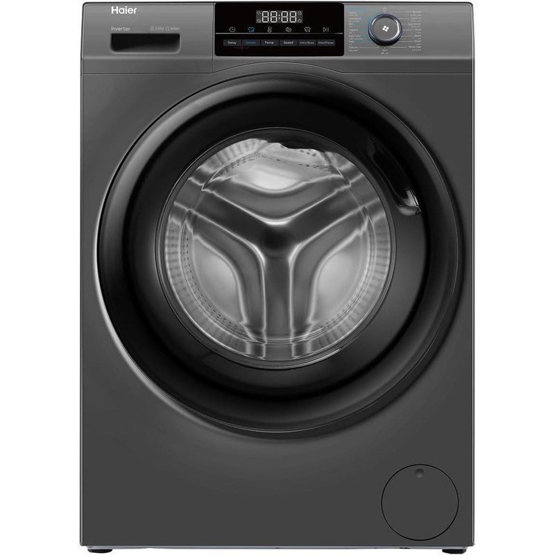 غسالة ملابس هاير 9 كجم انفرتر 1400 لفة فضي - أداء ... main