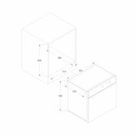 فرن بلت إن فريش 60 سم أستانلس ستيل مع ضمان 5 سنوات... 2