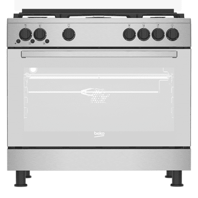 Beko 5-Burner Stainless Steel Gas Cooker