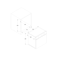 فرن بلت إن فريش 60 سم مع مقلاة هوائية 2