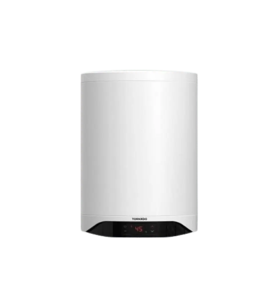 سخان تورنيدو كهرباء ديجيتال سعة 50 لتر إنامل – لون أبيض