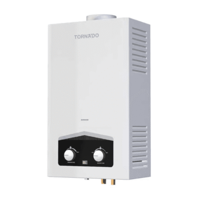 Turnedo Gas Water Heater 6L – White, Efficient & Safe with 3-Year Warranty